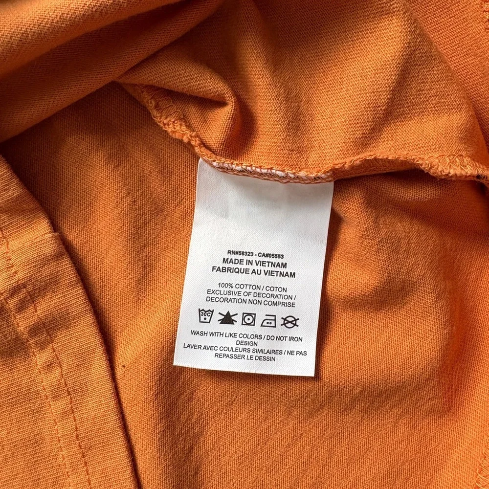 Nike Loose Fit Cotton Embroidered Premium Essential Tee Hot Curry